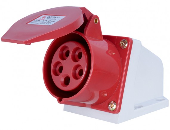 พาวเวอร์ปลั๊ก 3สาย 5ขา 16A รุ่น P1-115-6h (ตัวเมีย) SUMO